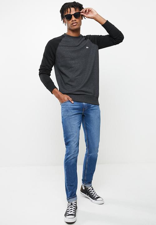 Quiksilver - Everyday Crew Sweatshirt - grey & black 