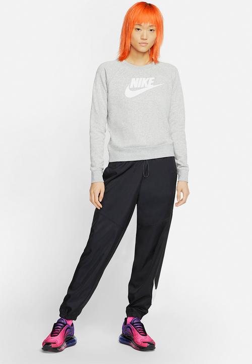 Nike - W nsw essential fleece crew - dark grey heather