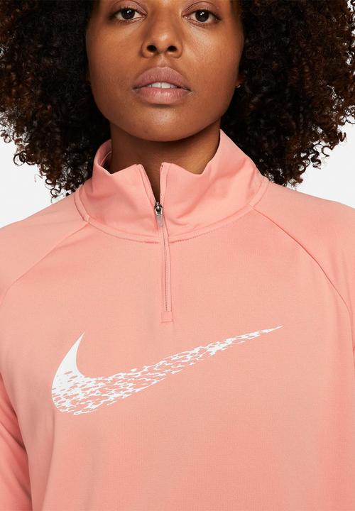 Nike - W nk df swoosh running mid layer - light madder root
