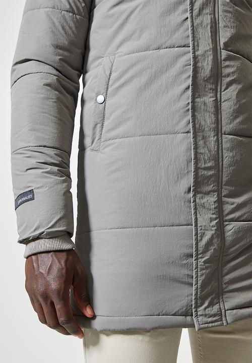 Superbalist - Shaw long puffer jacket - grey