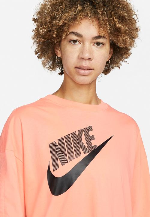 Nike - W nsw ss top dnc - crimson bliss