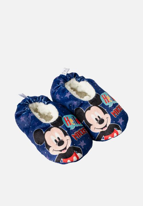 Character Group - Mickey mouse sherpa slippers - navy