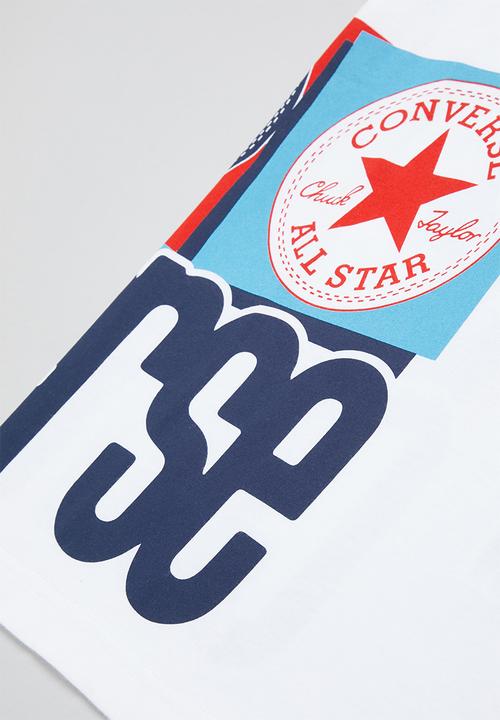 Converse - Converse boxes wrap tee - white