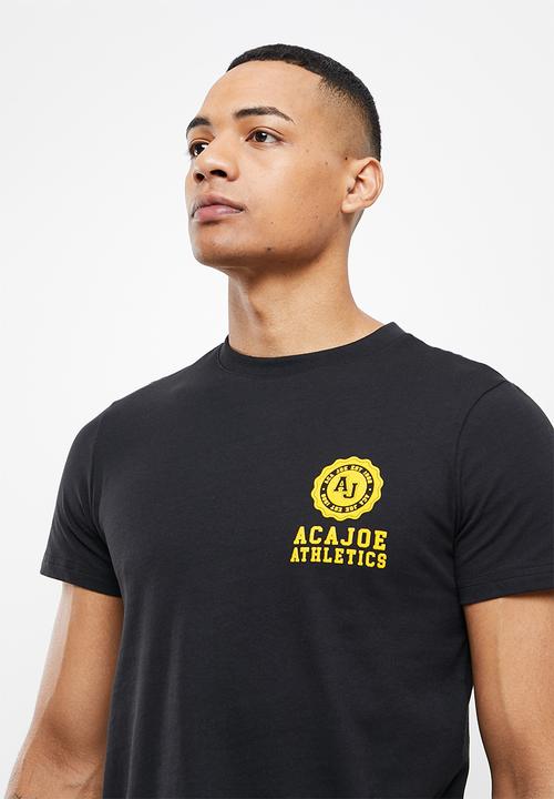Aca Joe - Aca Joe flock emblem tee - caviar