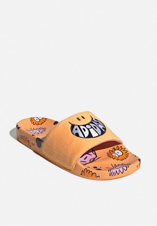 adidas Originals - Adilette kevin lyons - hazy orange/ftwr white/shadow navy