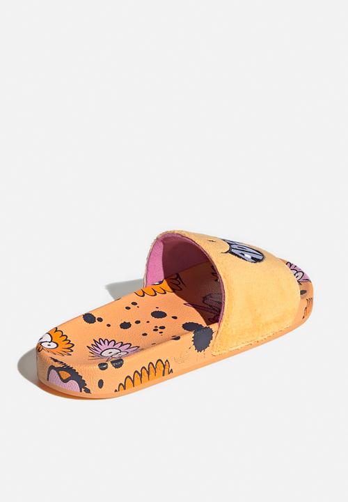 adidas Originals - Adilette kevin lyons - hazy orange/ftwr white/shadow navy