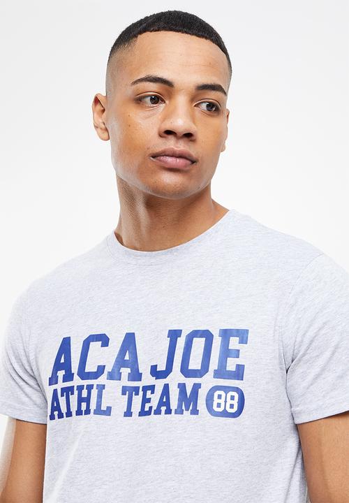 Aca Joe - Aca joe team printed tee - grey melange