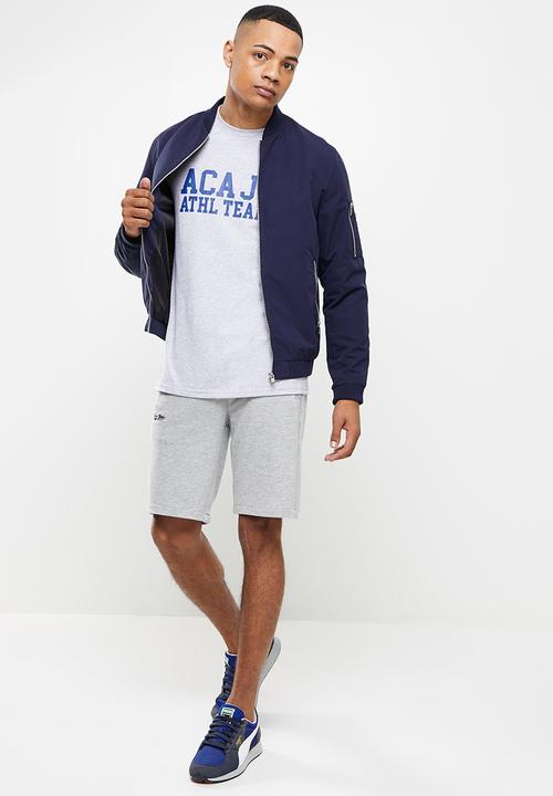 Aca Joe - Aca joe team printed tee - grey melange