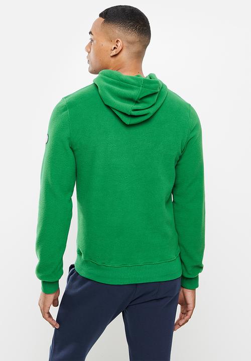 Aca Joe - Rubber print logo hoodie - green