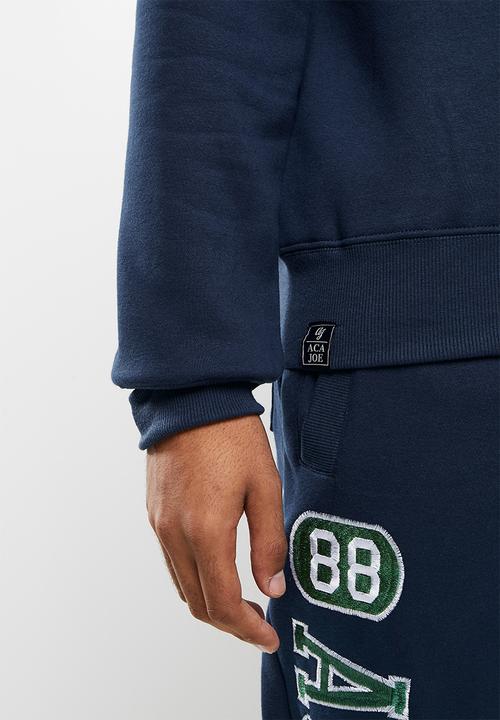 Aca Joe - Aca joe felt applique sweater - navy