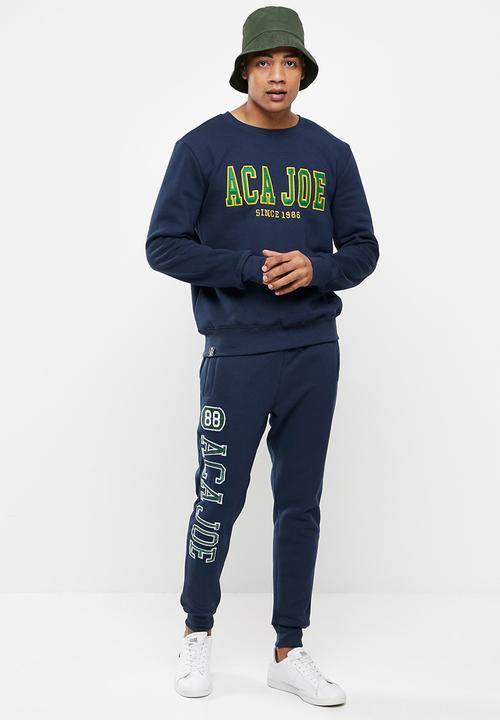 Aca Joe - Aca joe felt applique sweater - navy