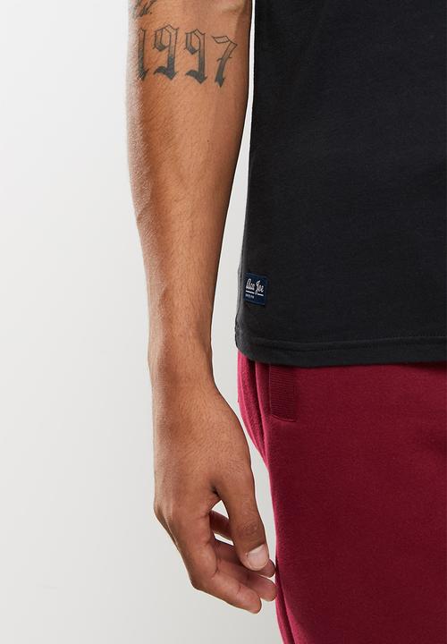 Aca Joe - Small logo emb short sleeve tee - caviar