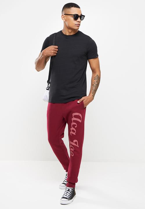Aca Joe - Small logo emb short sleeve tee - caviar