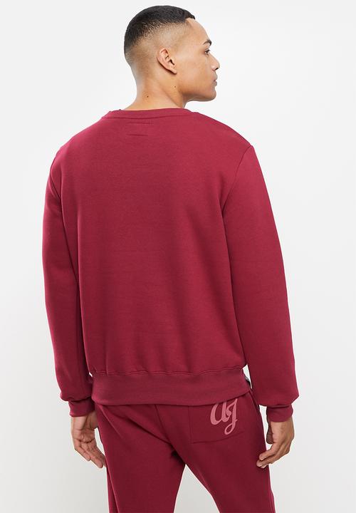Aca Joe - Aca joe felt applique  sweater - maroon