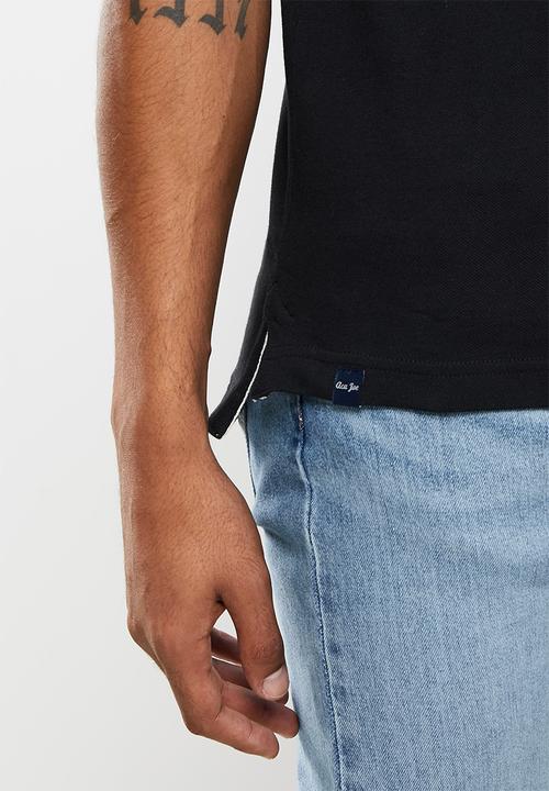 Aca Joe - 3D embroidery short sleeve golfer - caviar