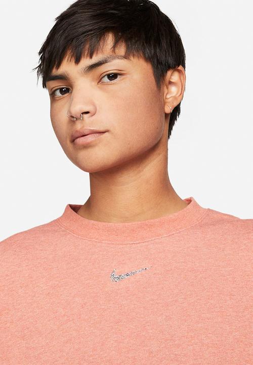 Nike - W nsw ess flc crew clctn re - madder root