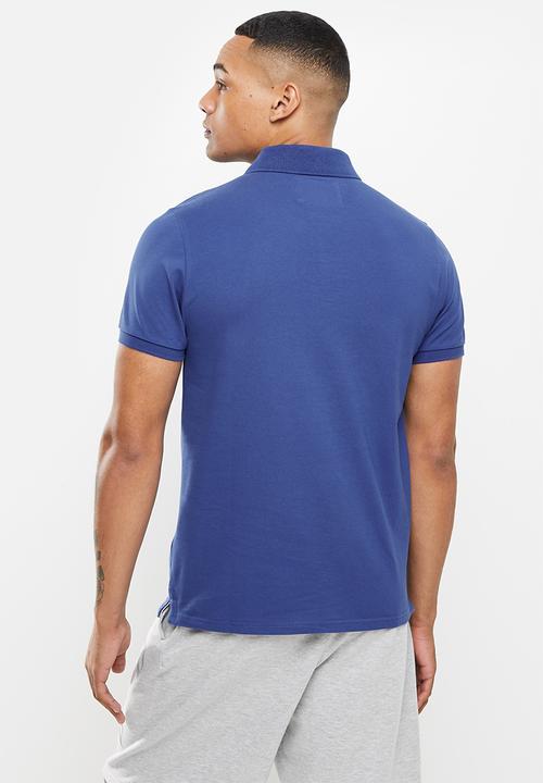 Aca Joe - Small logo embroidery golfer - blue