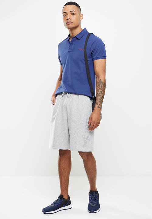 Aca Joe - Small logo embroidery golfer - blue