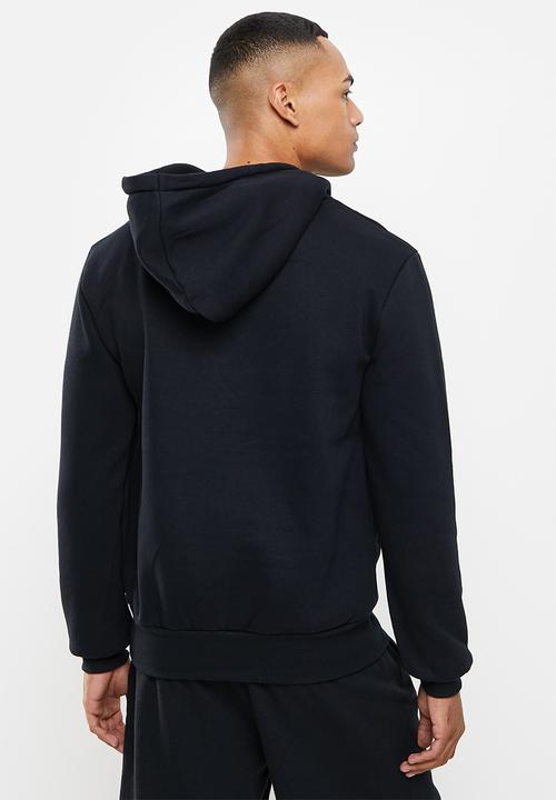 Aca Joe - Aca joe towel emblem applique hoody - caviar