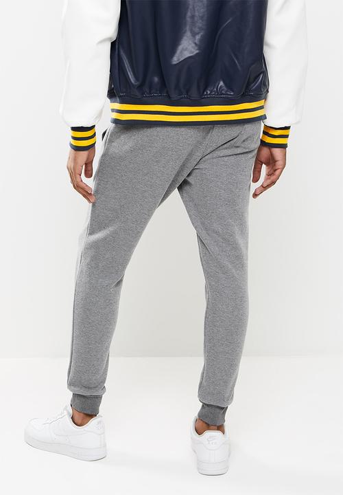 Aca Joe - Aca joe side embroidered fleece  jogger - charcoal
