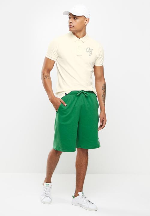 Aca Joe - Aca joe side logo fleece short - green