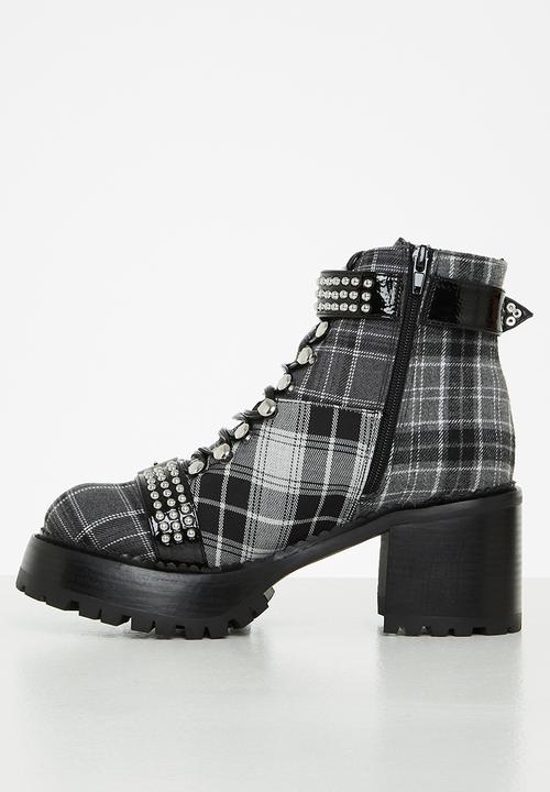 Jeffrey Campbell - Helter-s boot - black & white 