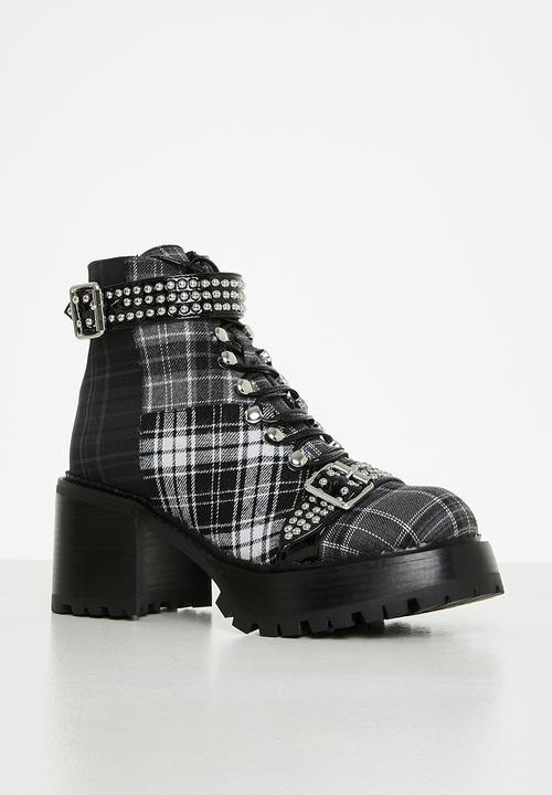 Jeffrey Campbell - Helter-s boot - black & white 