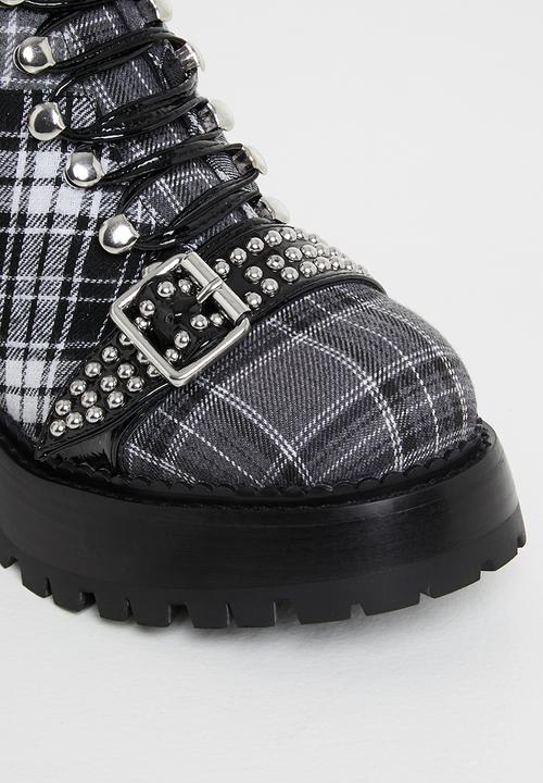 Jeffrey Campbell - Helter-s boot - black & white 