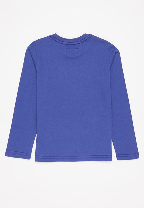 Aca Joe - Preboys aca joe flock heritage tee - blue & red