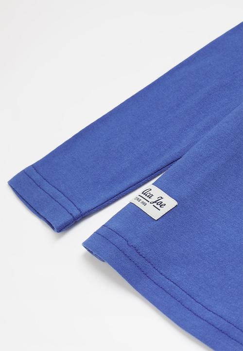 Aca Joe - Preboys aca joe flock heritage tee - blue & red