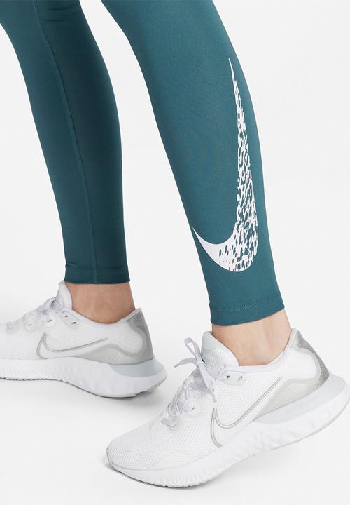 Nike - W nk df swsh run mr 7/8 tight - ash green