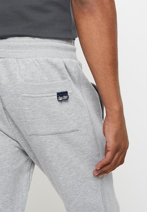 Aca Joe - Aca joe small high square fleece jogger - grey melange