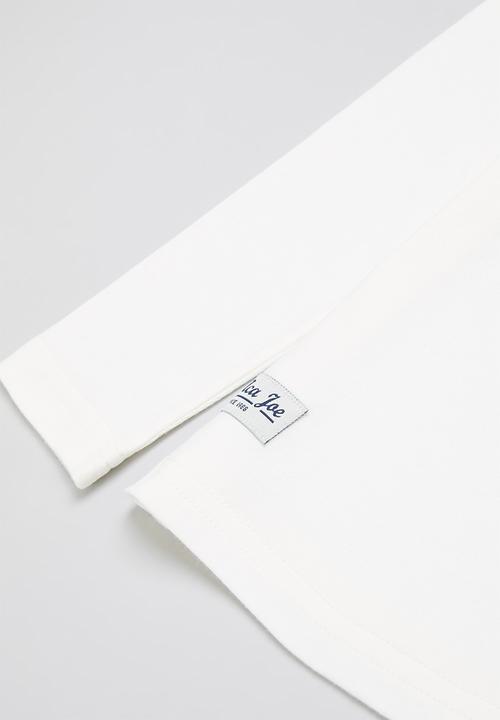 Aca Joe - Aca joe flock heritage tee - white & blue