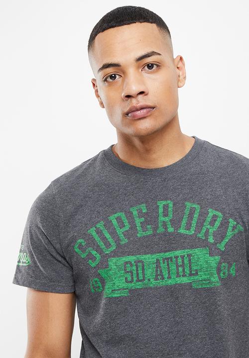 Superdry. - T&f tee - charcoal marl