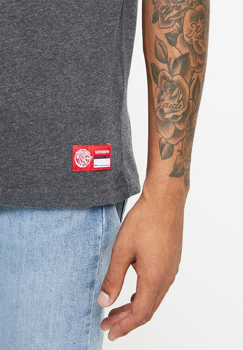 Superdry. - T&f tee - charcoal marl