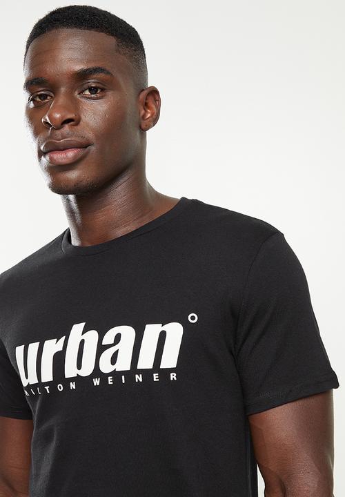 urban° - Urban embroidered tee - black