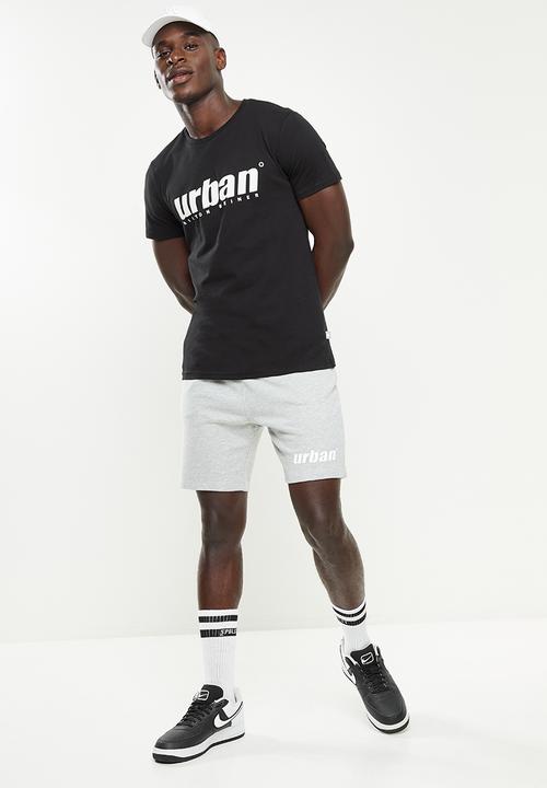 urban° - Urban embroidered tee - black