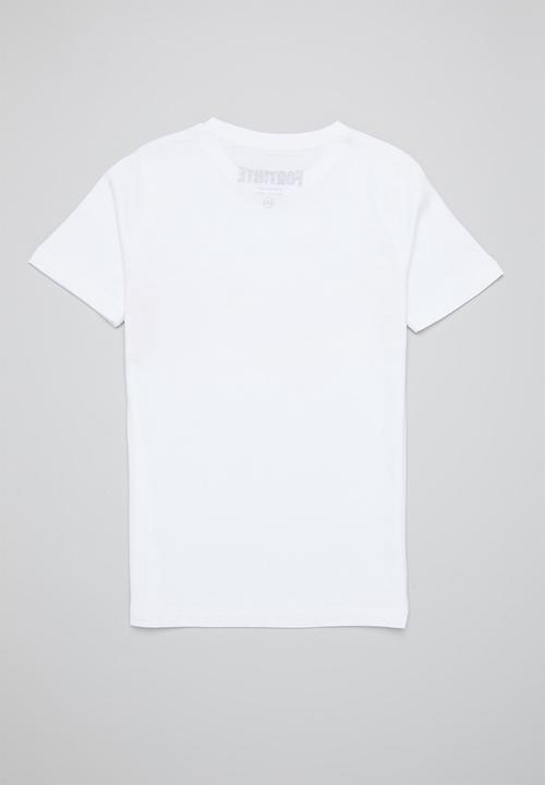 Rebel Republic - Fortnite stripe logo tee - white