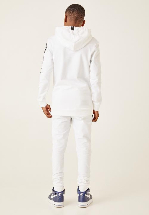 Flyersunion - Fleece hoody - white