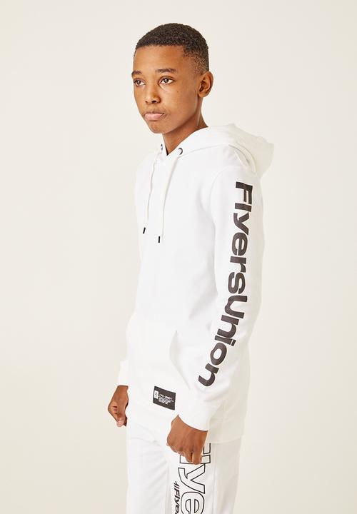 Flyersunion - Fleece hoody - white