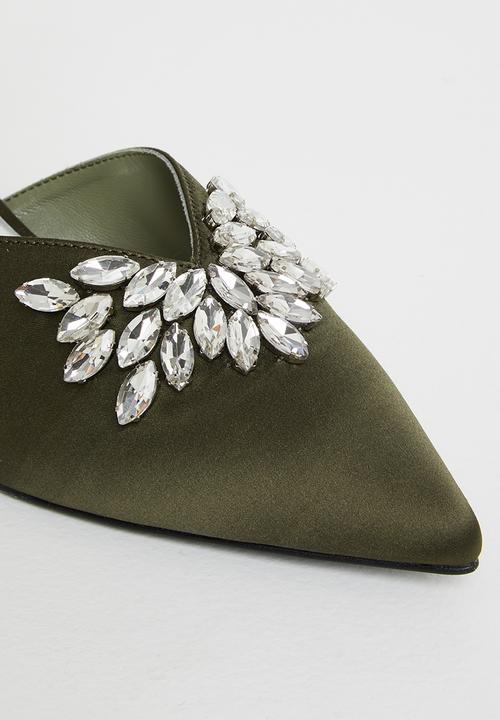 Jeffrey Campbell - Destinia-j - khaki satin silver
