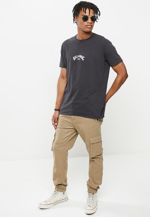 Billabong  - Core arch short sleeve  ww - washed black