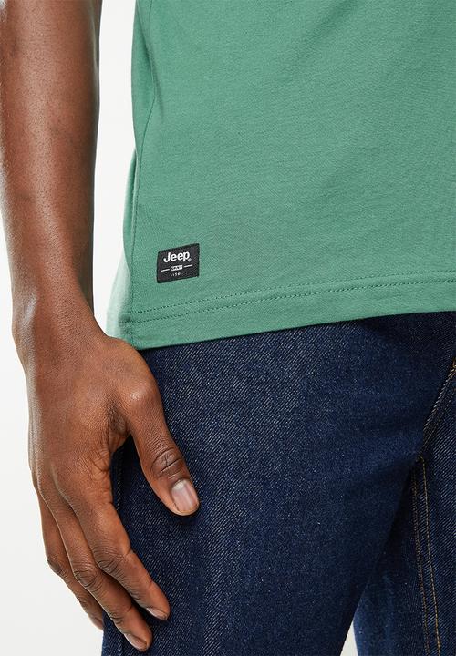 JEEP - Fashion graphics tee-velvet pine-jeep - green 