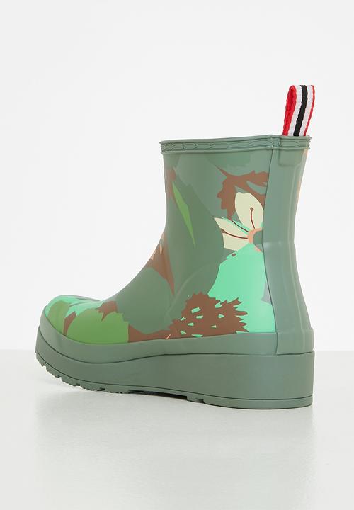 Hunter - Play wild meadow print - sweet gale green