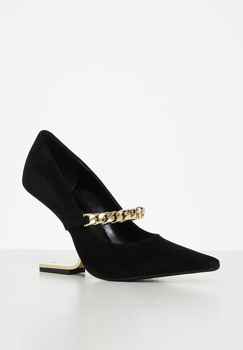 Jeffrey Campbell - Half-past - black suede gold