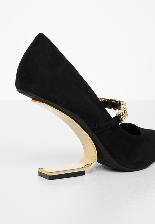 Jeffrey Campbell - Half-past - black suede gold