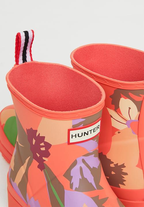 Hunter - Play wild meadow print - sun-cup orange