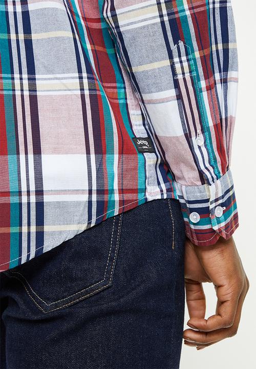 JEEP - Long sleeve yd check shirt-ivy-jeep - multi