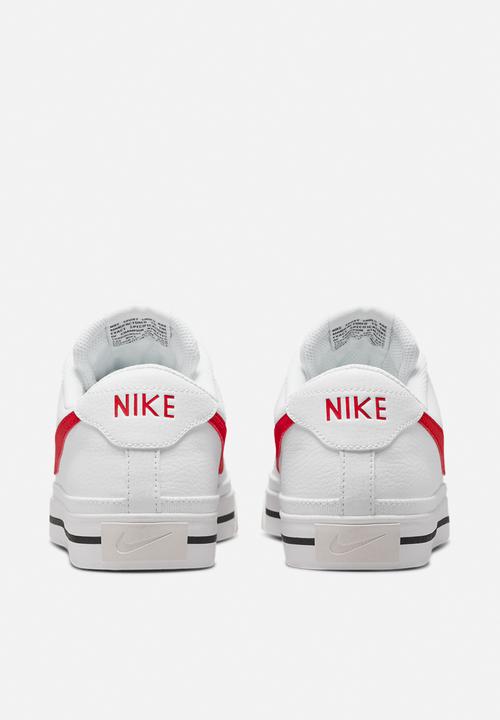 Nike - Court legacy next nature - white/university red-black-team orange