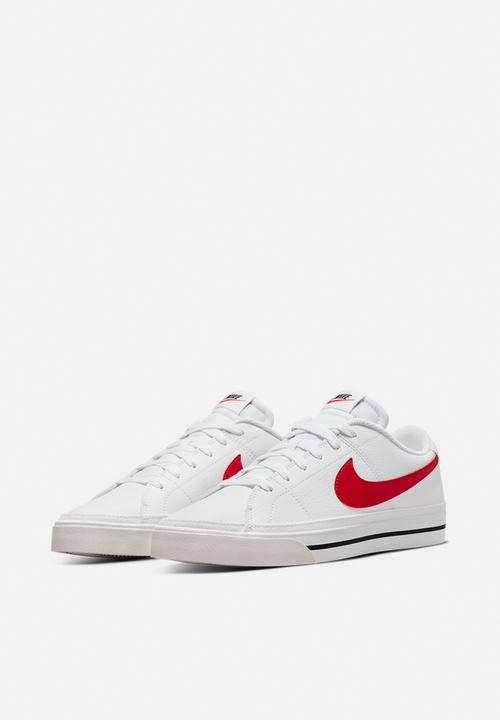 Nike - Court legacy next nature - white/university red-black-team orange